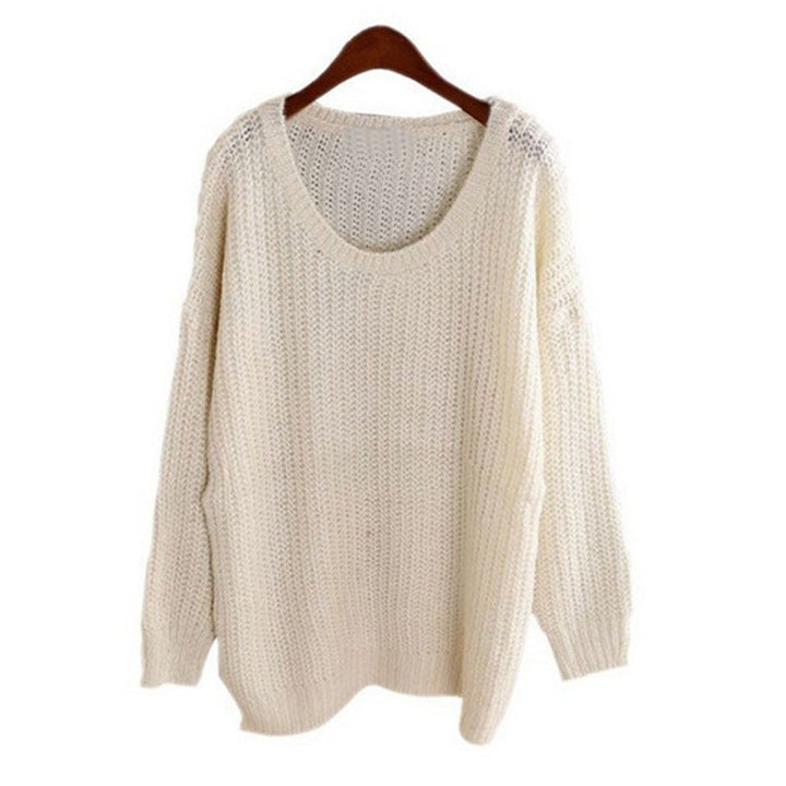 Ladies chunky knit pullover in soft material and loose fit Lune London