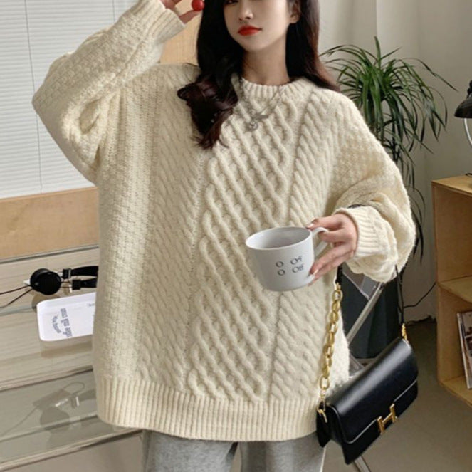 Pull en maille épaisse pour femmes avec une structure unique Chic & Stil
