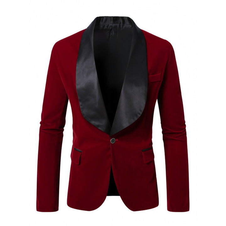 Men's velvet tuxedo blazer with sparkling satin lapels Lune London