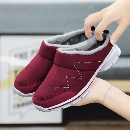 Slippers for women with non-slip sole and elastic shaft Lune London