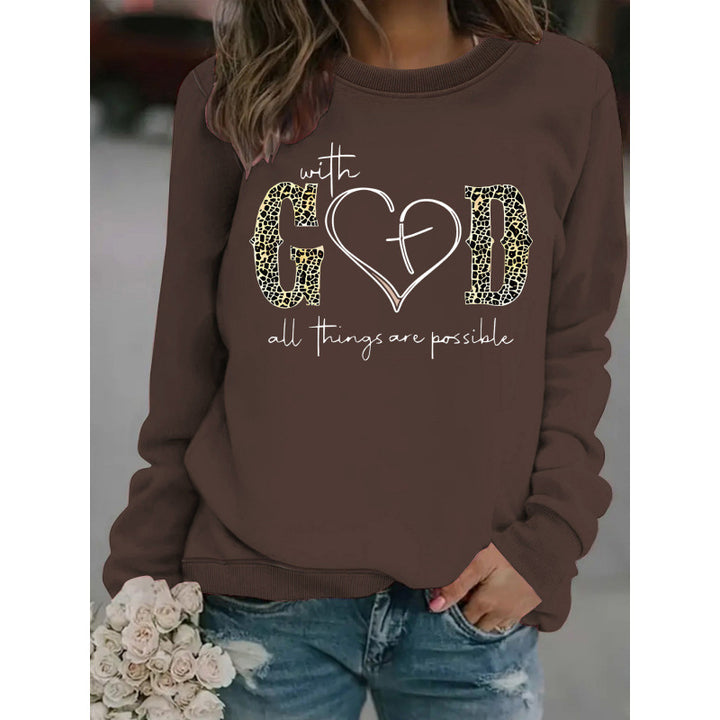 Sweat-shirt pour femmes avec design de mode créatif et message motivant Chic & Stil