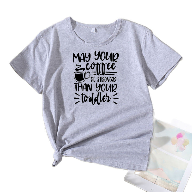 Ladies Casual T-shirt Coffee Lover Lune London