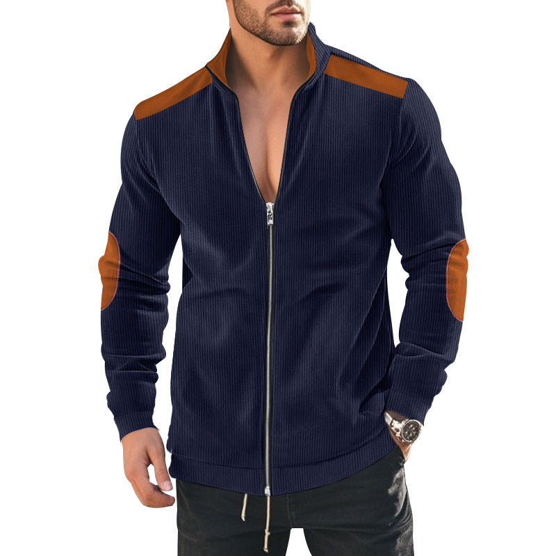 Sport leisure jacket for men in structured fabric with contrasting details Lune London