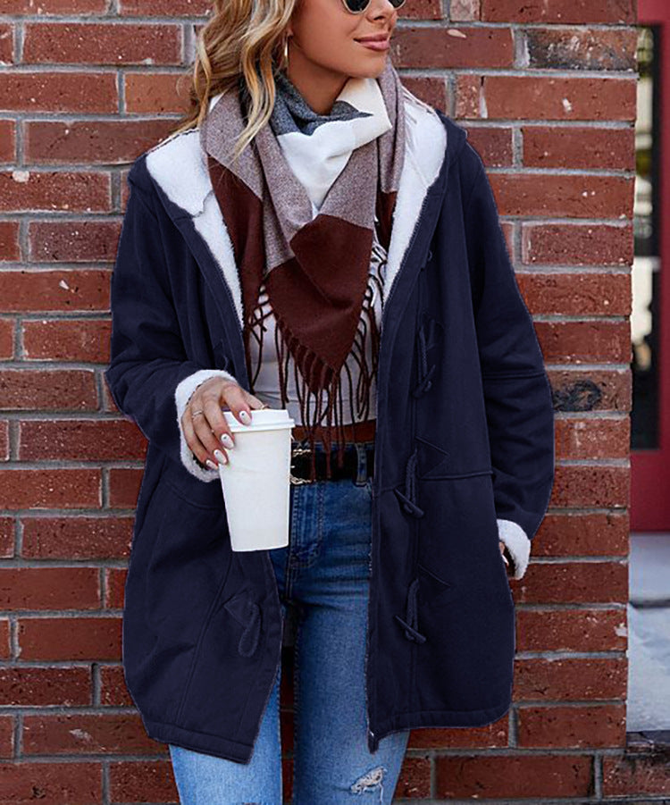 Veste extérieure confortable et stylée pour dames avec doublure en polaire et cordon de serrage réglable Chic & Stil