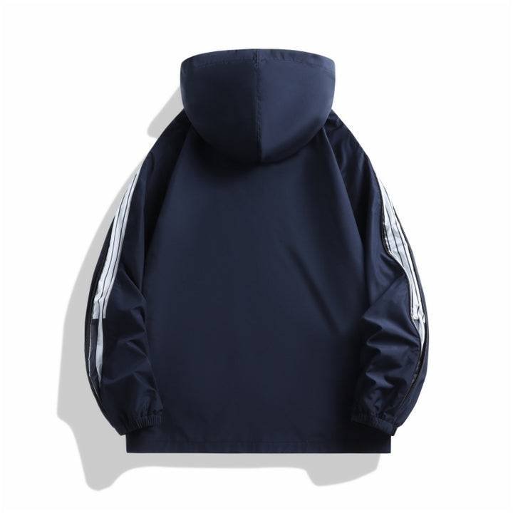 Sporty transitional jacket for men with functional zip pockets Lune London