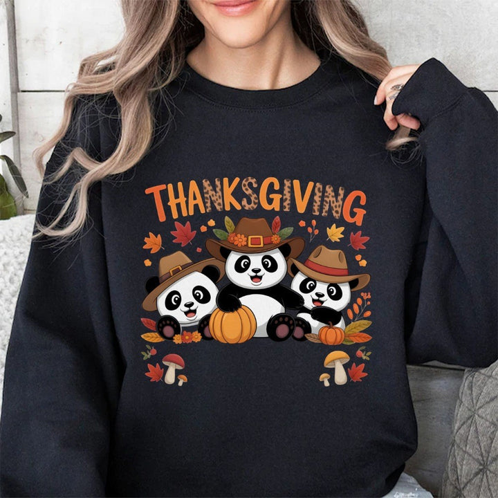 Sweat-shirt pour femmes avec design d'animal amusant et motif d'automne Chic & Stil