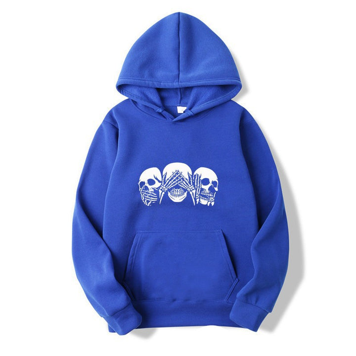 Women's hoodie with artistic skull design Chic & Stil