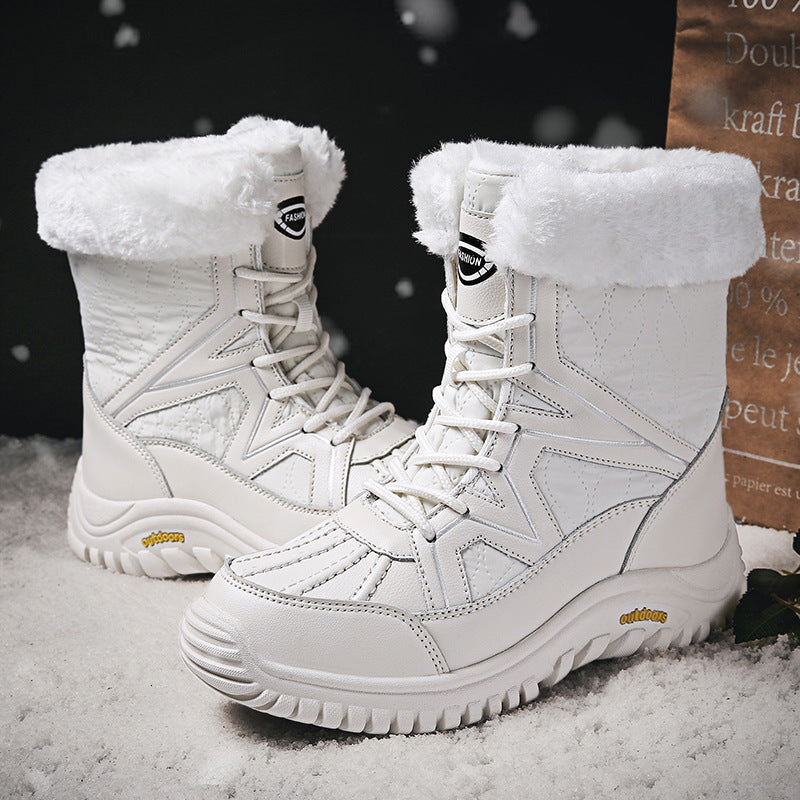 Women's waterproof winter boots with insulated lining and non-slip sole Lune London