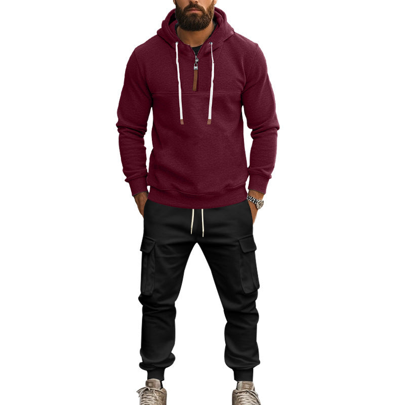 Men's Casual Hoodie and Cargo Pants Set Lune London