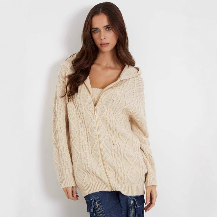 Lune London women's knitted hoodie