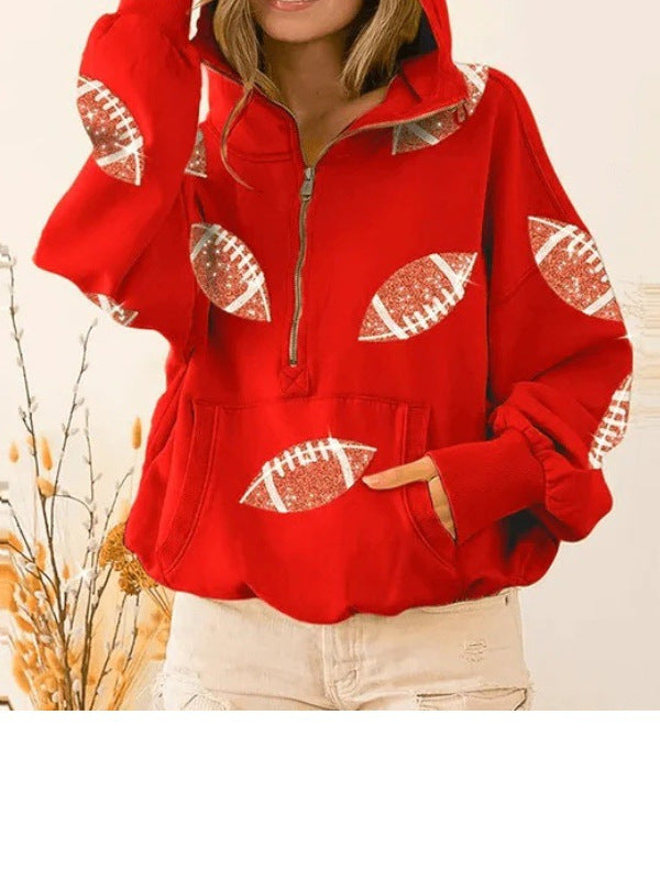 Ladies casual hoodie with sport-specific design Lune London