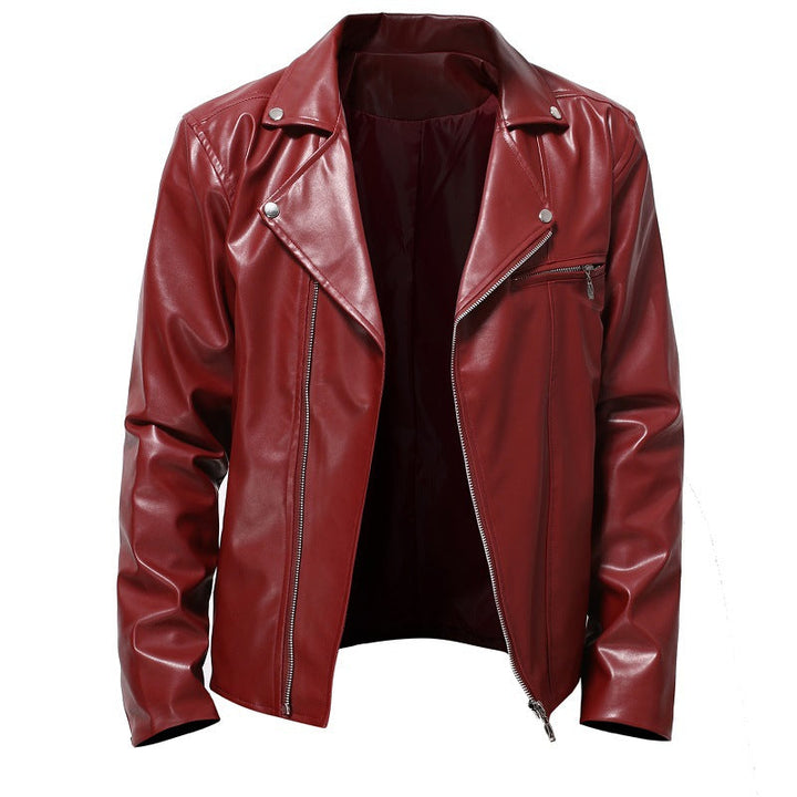 Men's Biker Jacket Made Of High-Quality Synthetic Leather Lune London