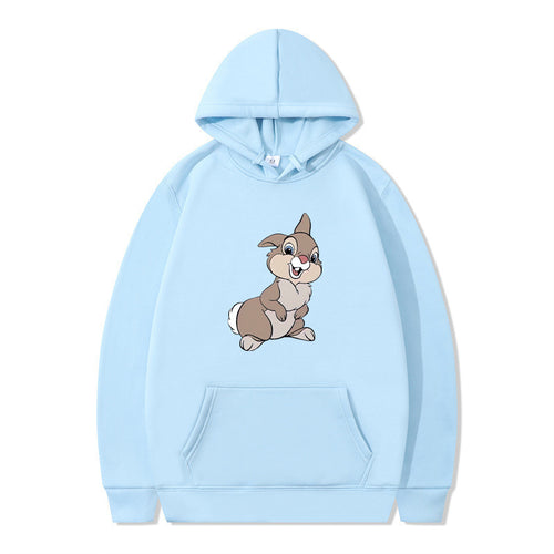Women's hooded sweatshirt with cute rabbit design and comfortable kangaroo pockets Lune London