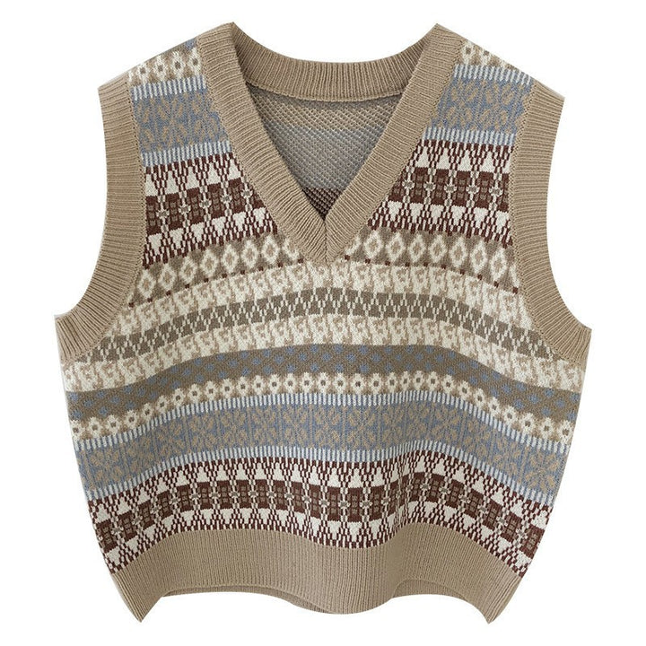 Women's knitted sweater with modern Fair Isle pattern Lune London