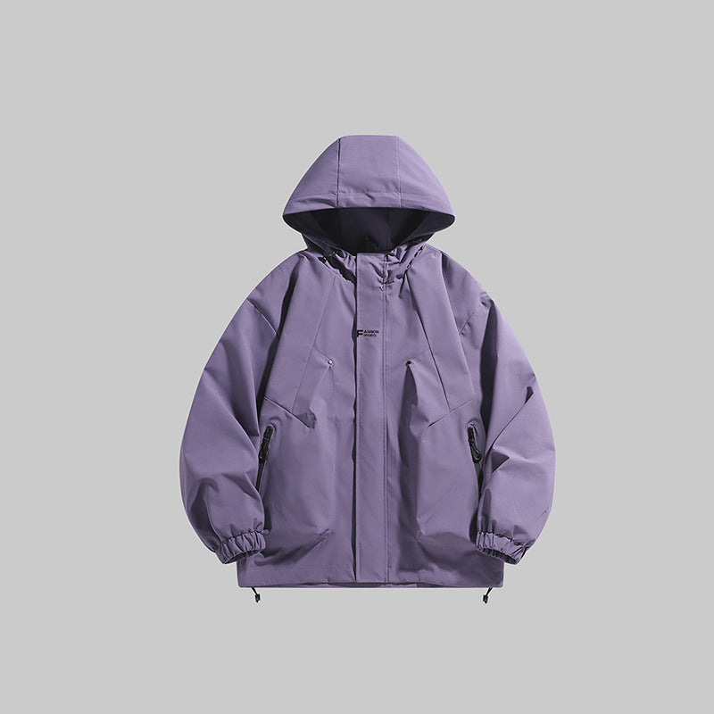 Men's Multifunctional Winter Jacket with Insulating Fleece Lining and Adjustable Hood Lune London