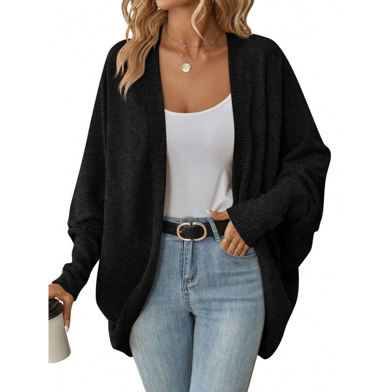 Women's Casual Cardigan with Oversized Cut and Casual Sleeves Lune London