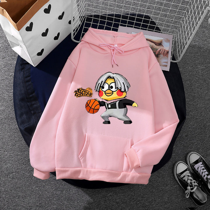Women's hoodie with creative basketball motif Chic & Stil