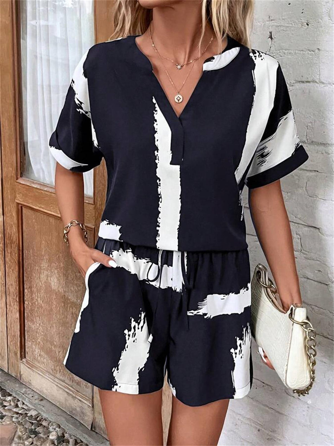 Ladies trendy jumpsuit with a creative pattern and a comfortable fit Lune London