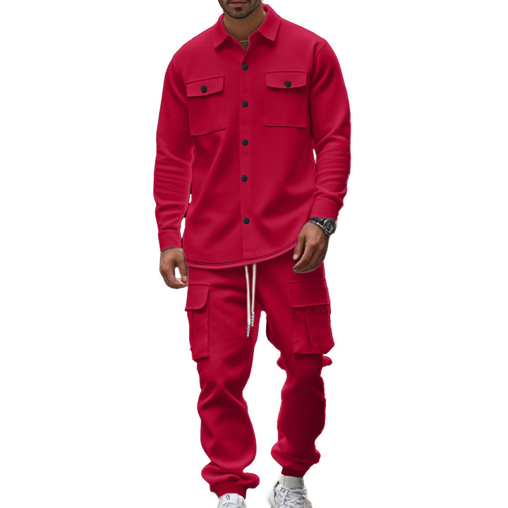 Men's cargo jogger suit with functional pockets Lune London