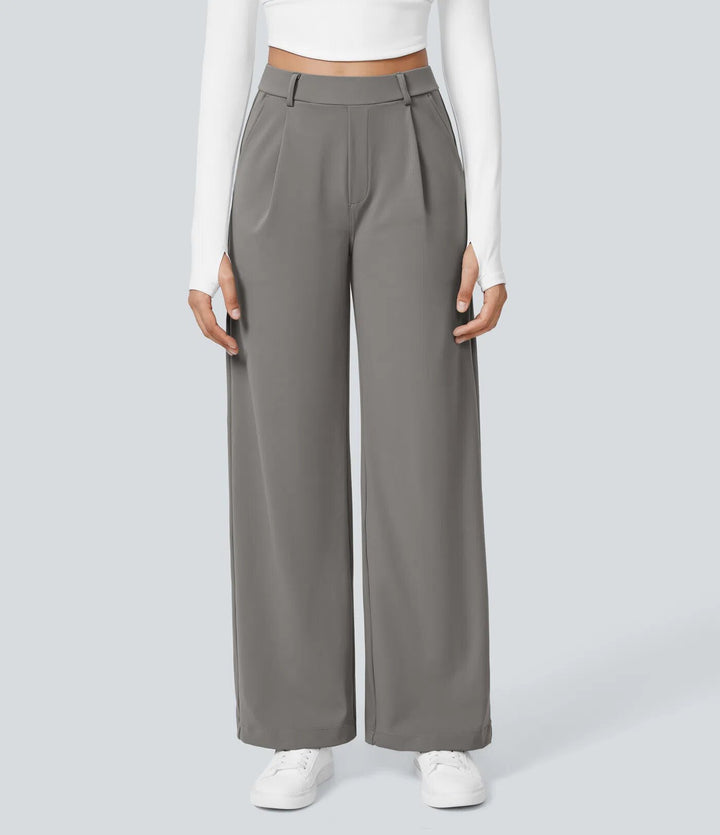 Pantalons palazzo amples pour les femmes avec des plis élégants Chic & Stil