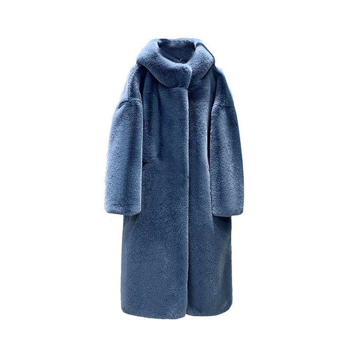 Doudou coat for women with soft plush hood Lune London