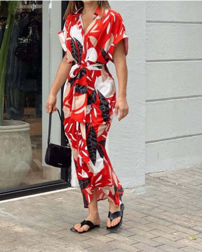 Chic and Stylish Tropical Maxi Cover-Up Dress for Women