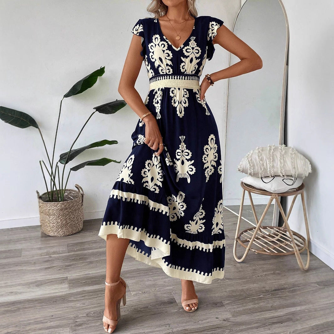 Women Maxi Dress Bohemian Print Lune London