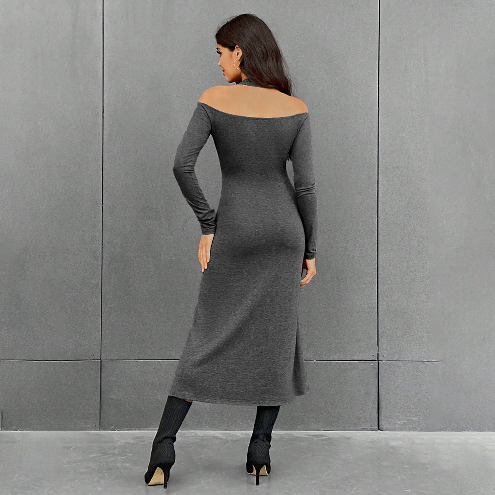 Robe maxi pour femmes avec une coupe chic et des détails découpés élégants Chic & Stil