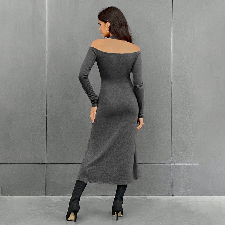 Robe maxi pour femmes avec une coupe chic et des détails découpés élégants Chic & Stil