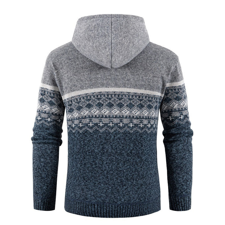 Men's Hoodie with Norwegian Pattern Lune London