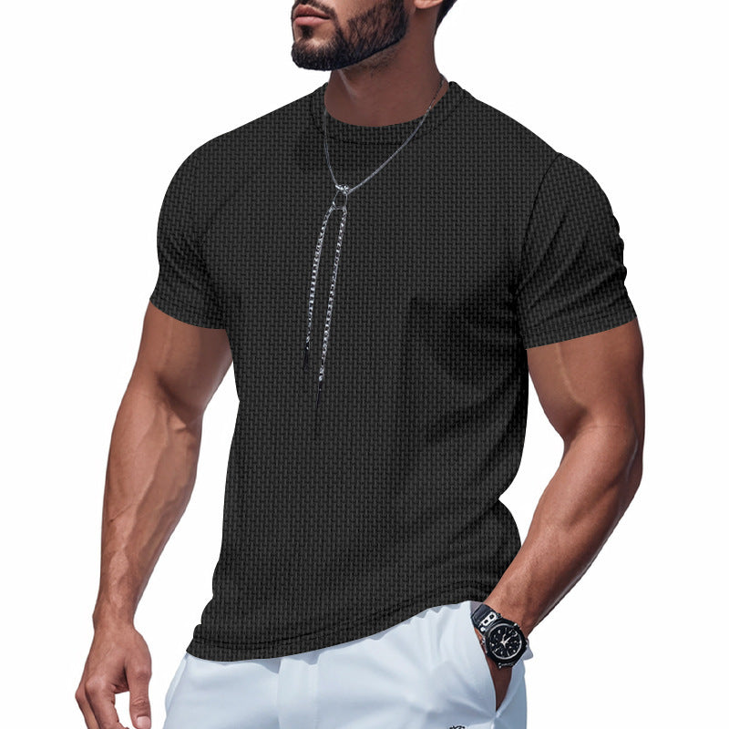 Men's short sleeve breathable T-shirt with stylish zip Lune London