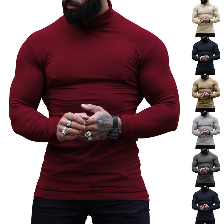 Stylish turtleneck sweater for men in soft and stretchy material Lune London