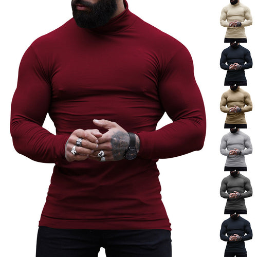 Stylish turtleneck sweater for men in soft and stretchy material Lune London