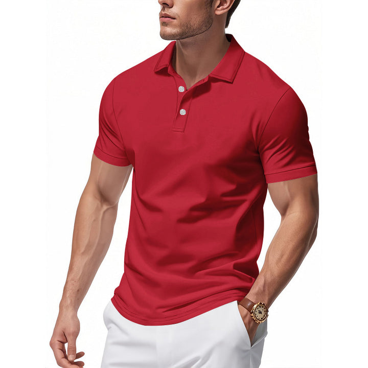 Men's high-quality short sleeve polo with moisture-wicking technology Lune London