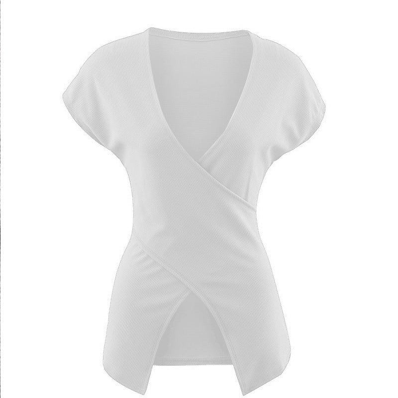 Lune London trendy V-neck top for women to tie