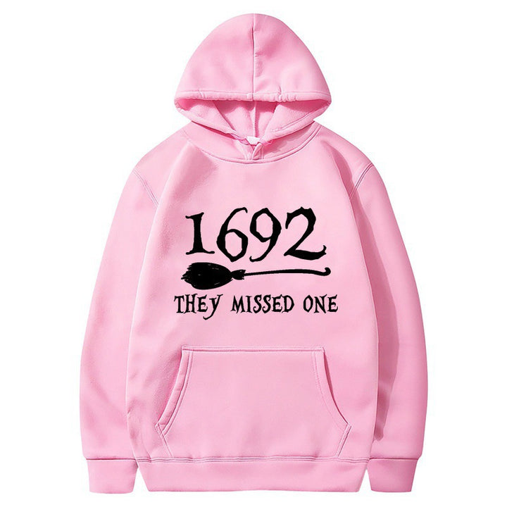 Women’s hooded sweatshirt with creative Halloween motif and loose fit Lune London