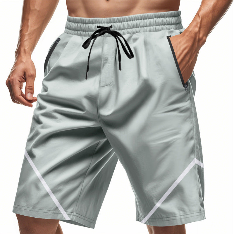 Shorts d'entraînement sportifs pour hommes avec des poches zippées pratiques et un matériau respirant Lune London