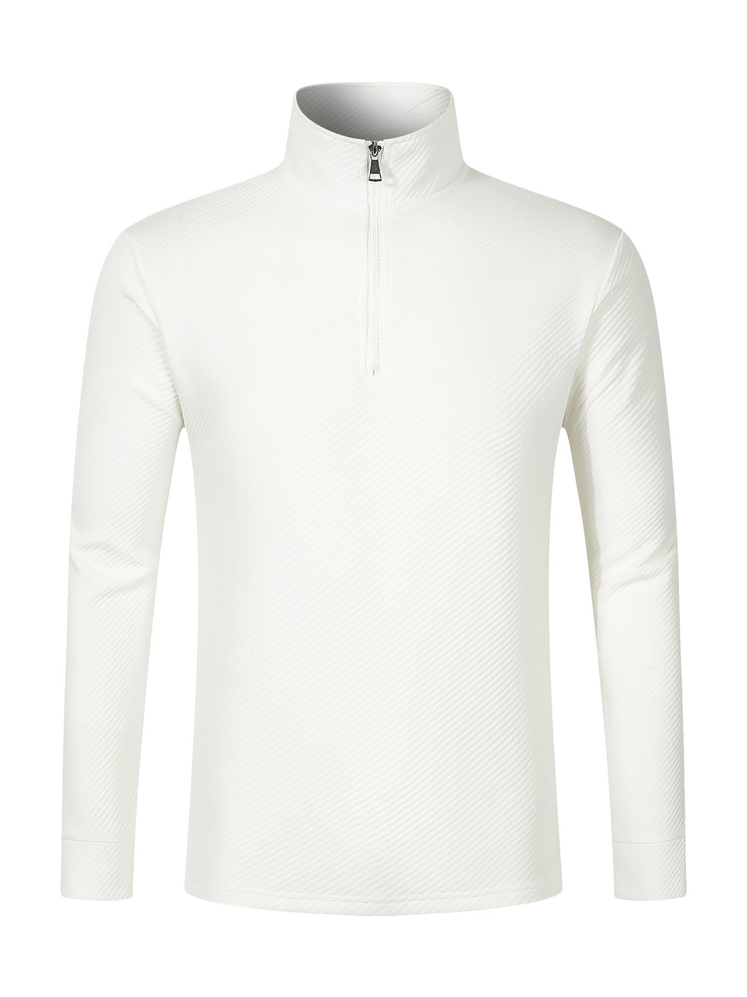 Functional long sleeve pullover for men with half-zip and innovative structural design Lune London