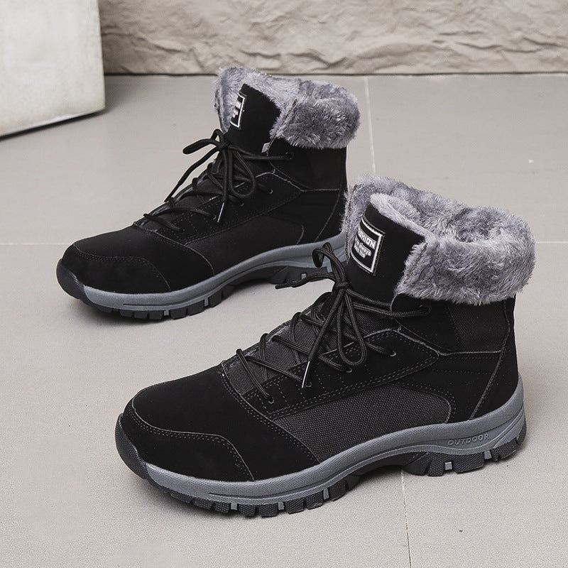 Women's winter boots lined with non-slip sole and insulated collar Lune London