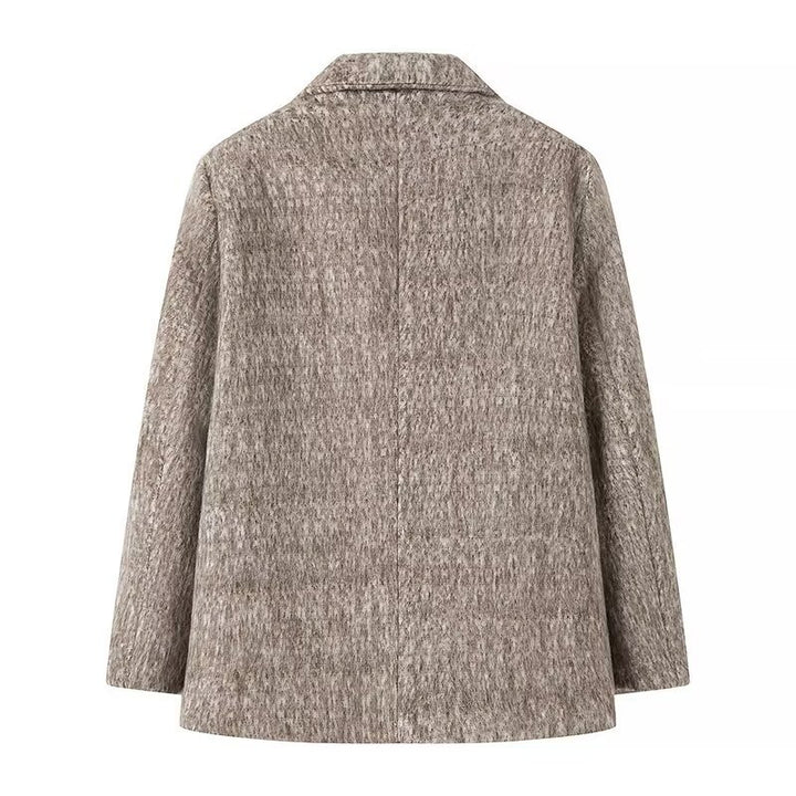 Elegant blazer jacket for ladies made of high-quality fabric with a fine pattern Lune London
