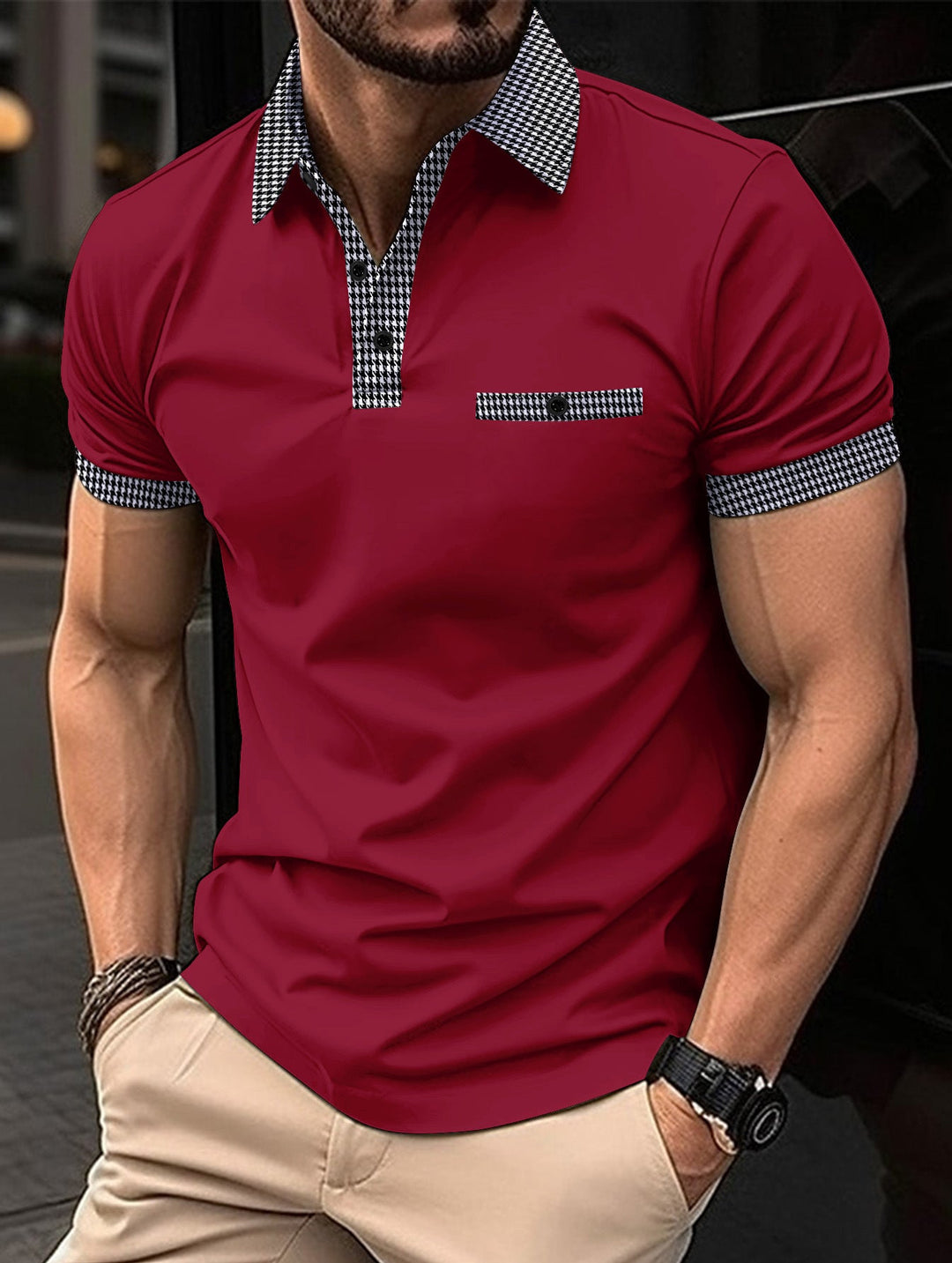 Lune London | Color-Coordinated Polo Shirt with Buttons