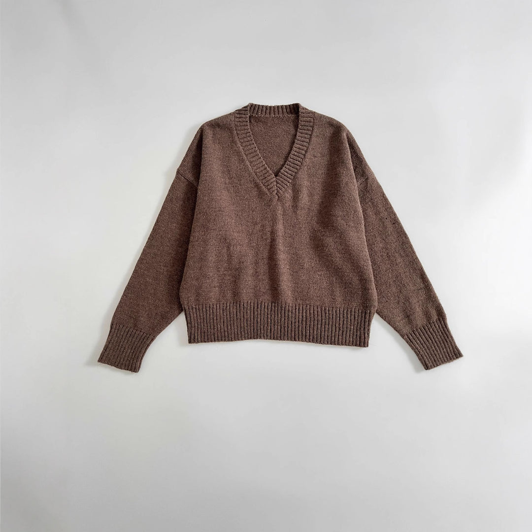 Casual V neck sweater for women Lune London