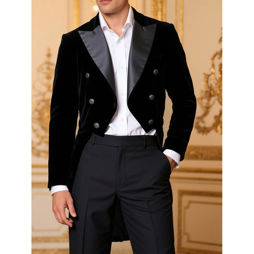 Men's Elegant Velvet Jacket with Extravagant Accents Lune London