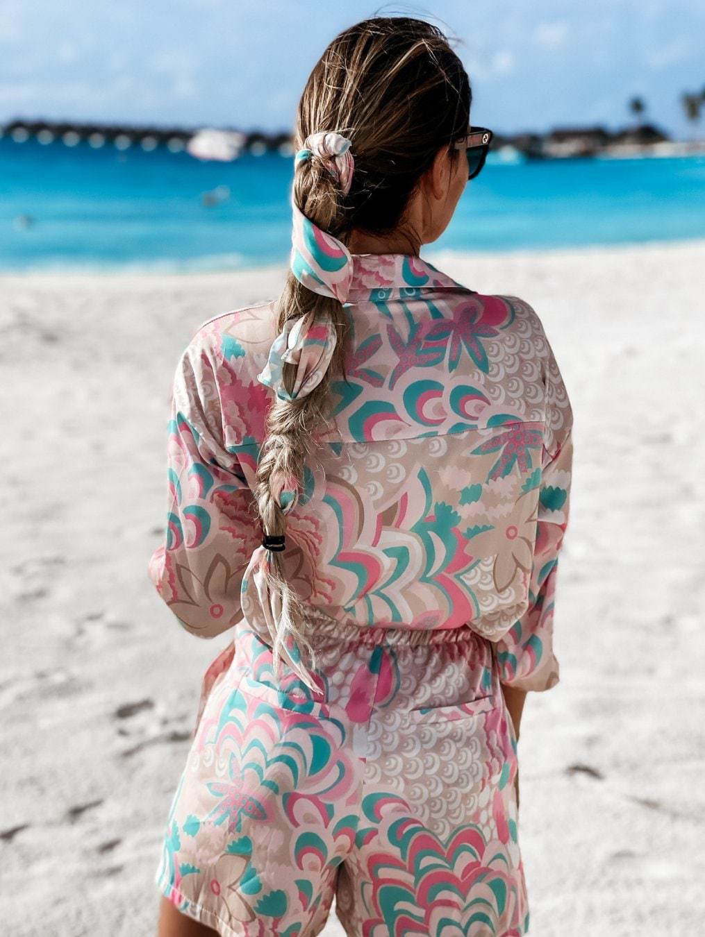 Ladies Elegant Chic Printed Coordinated Set