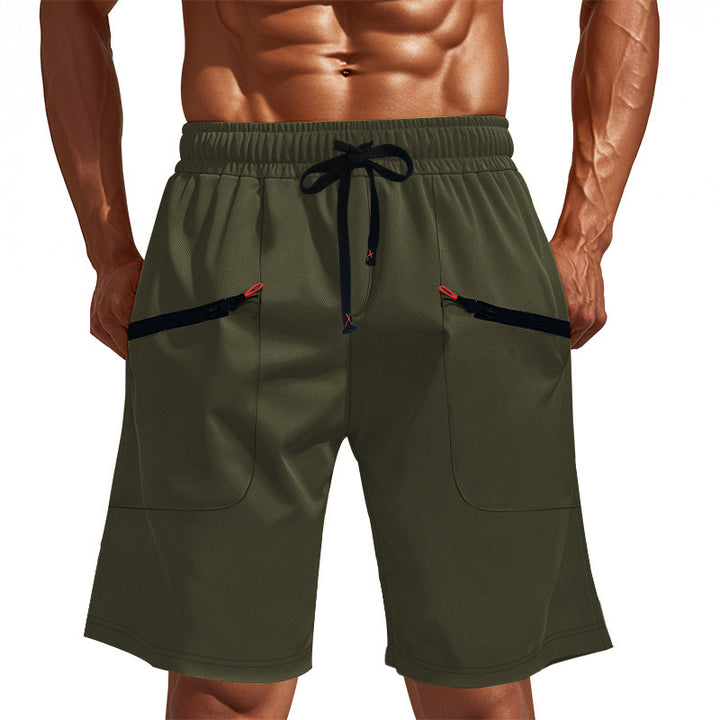 Men's leisure pants with multifunctional pockets and elastic waistband Lune London