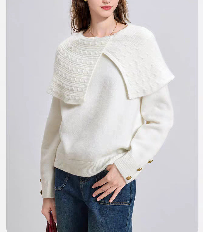 Pull pour femmes avec un col unique et un design décontracté Chic & Stil