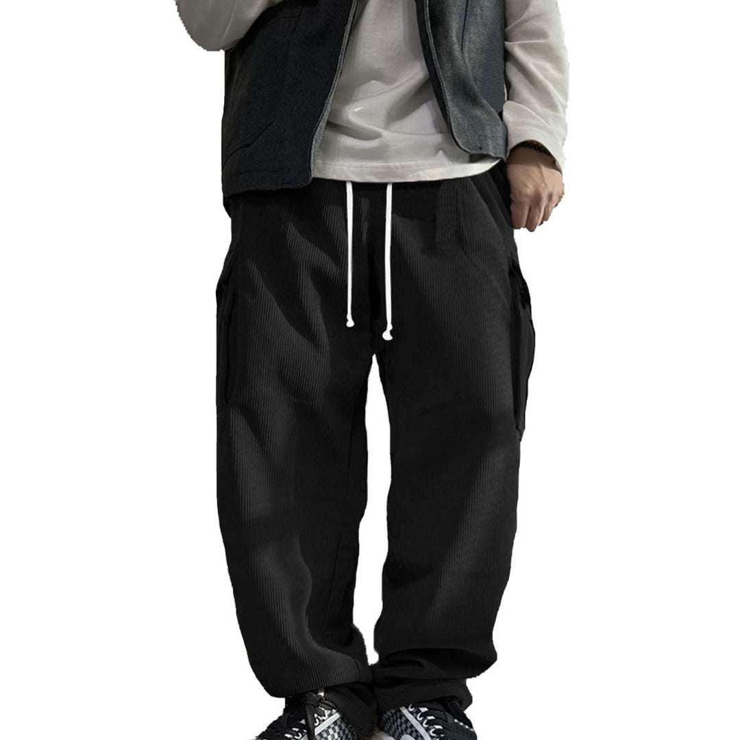 Men's Casual Cargo Pants with Soft Cord Material Lune London