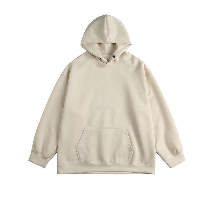 Men's casual hoodie made of high-quality cotton blend with practical kangaroo pocket Lune London