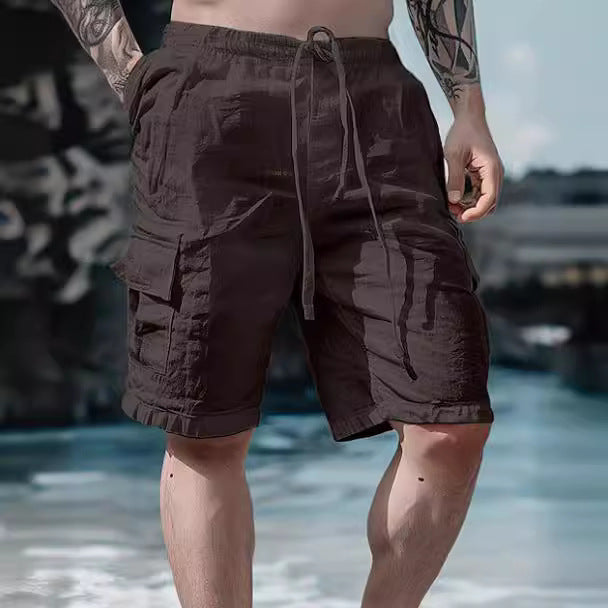 Men's cargo shorts with multiple pockets Lune London