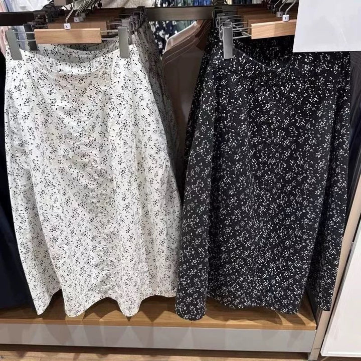 Jupe midi femme avec taille élastique et poches latérales Chic & Stil
